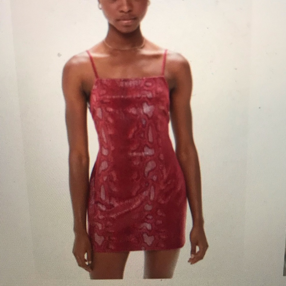 Urban outfitters snakeskin strappy dress